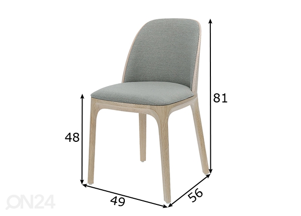Обеденный стул Arch размеры