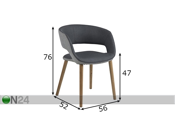 Обеденный стул Grace размеры