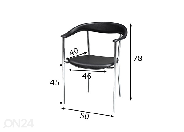 Обеденный стул Katja размеры