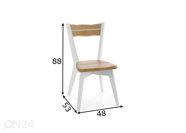 Обеденный стул Lana размеры