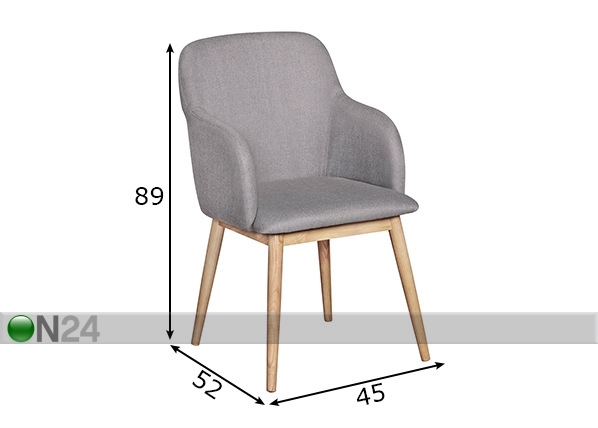 Обеденный стул Lima размеры