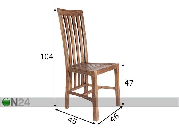 Обеденный стул Seadrift размеры