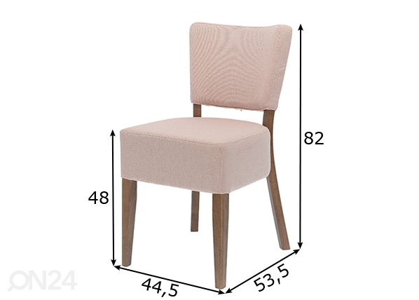 Обеденный стул Tulip 2 размеры