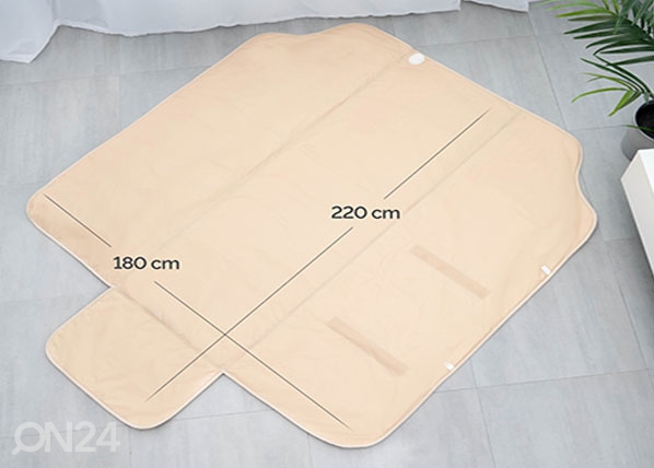 Одеяло с подогревом с эффектом инфракрасной бани, EcoSapiens, 180х220 см, бежевый размеры