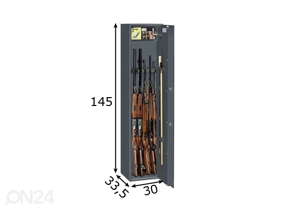 Оружейный шкаф Optima размеры