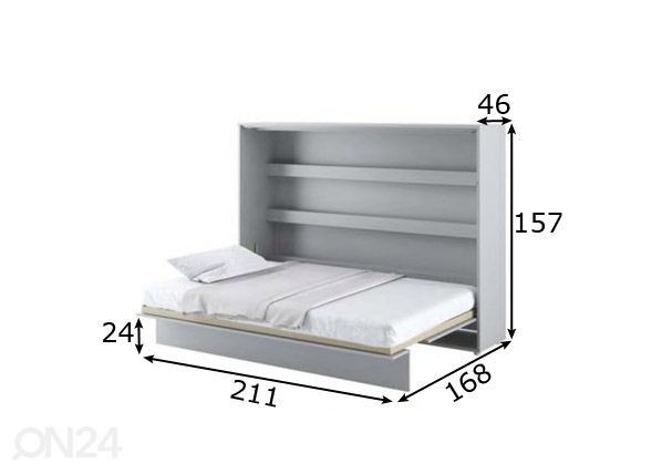 Откидная кровать-шкаф Lenart BED CONCEPT 140x200 cm