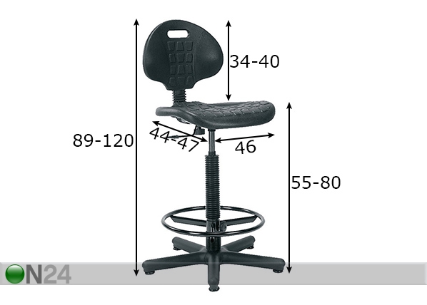 Офисное кресло Nargo размеры