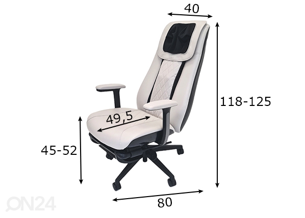 Офисное кресло с функцией массажа размеры