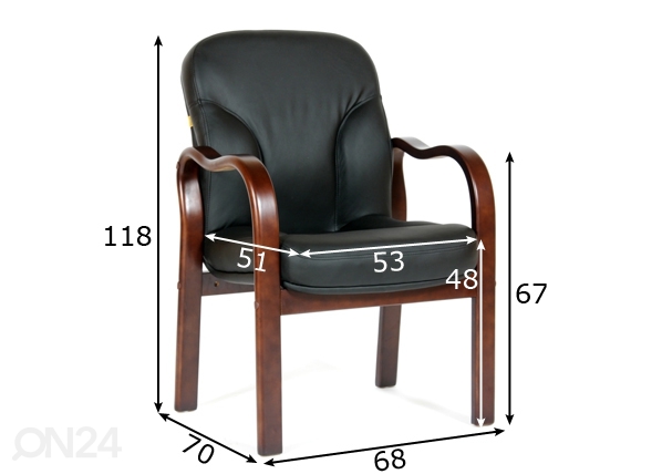 Офисный стул Chairman 658 размеры