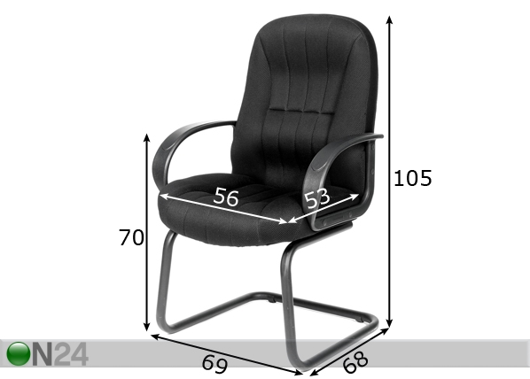 Офисный стул Chairman 685 V TW размеры