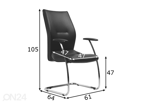 Офисный стул Lei размеры