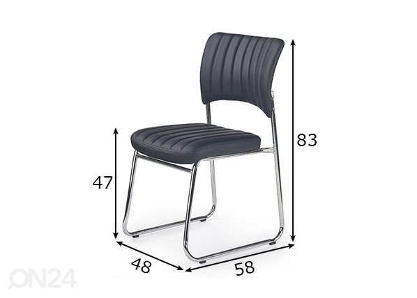 Офисный стул Rapid размеры