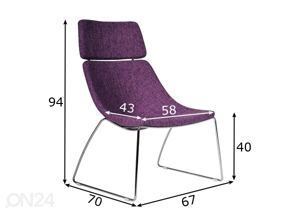 Офисный стул Soft PDH размеры