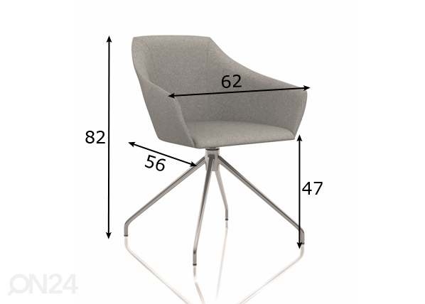 Офисный стул Wind Style размеры
