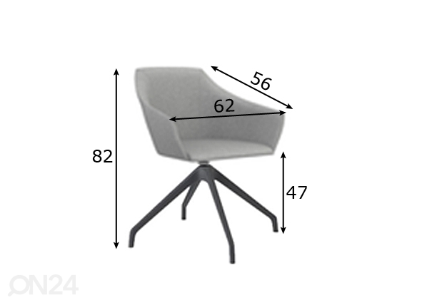 Офисный стул Wind Swiss размеры