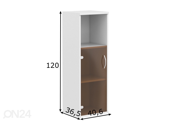 Офисный шкаф / шкаф-витрина Imago размеры