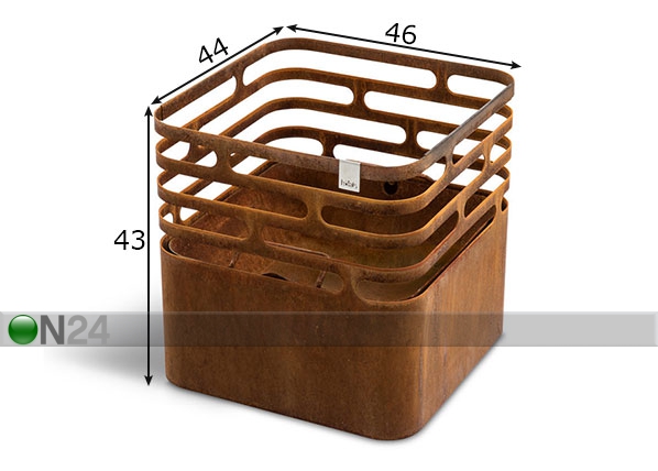 Очаг для костра Höfats Cube размеры