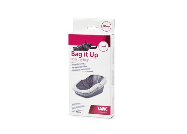 Пластиковые пакеты для кошечьего лотка bag it maxi 55x43см/ 12 шт