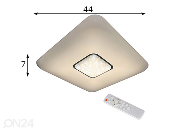 Плафон LED 24 Вт + пульт размеры