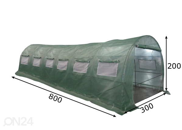 Пленочная теплица Pro 24 m² размеры