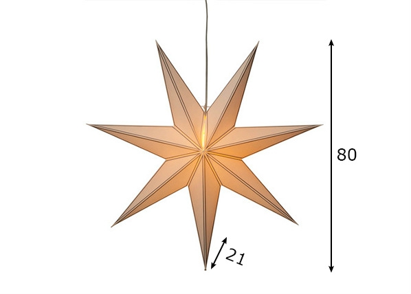 Подвесная звезда Nicolas 80 cm размеры