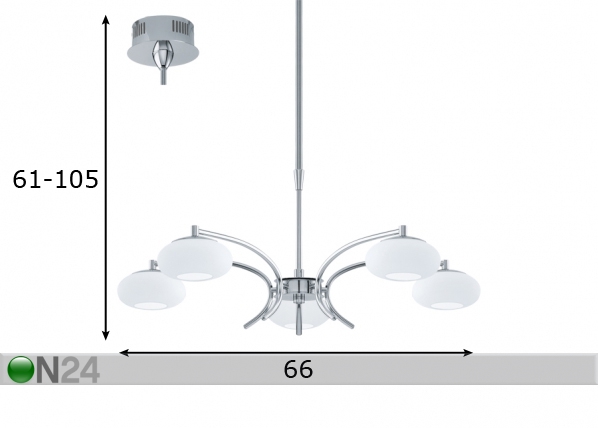 Подвесной светильник Aleandro LED размеры