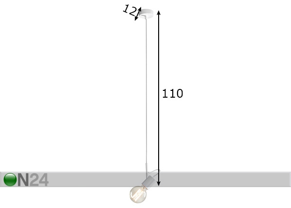 Подвесной светильник Aluna размеры
