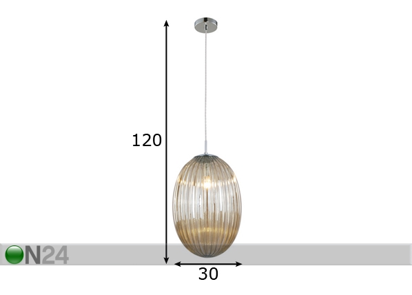 Подвесной светильник Anguria Cognac Ø30 cm размеры