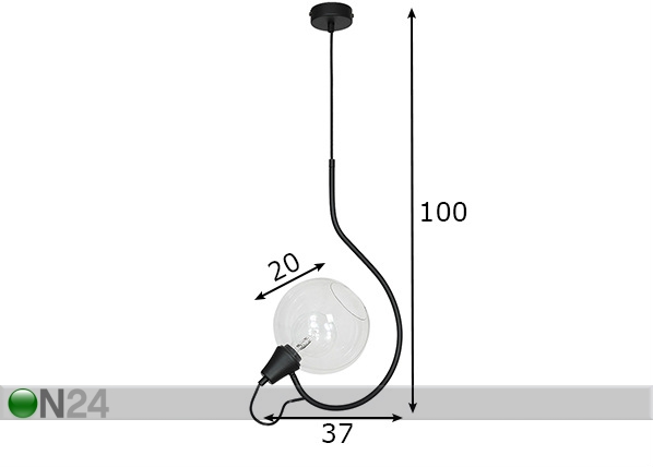 Подвесной светильник Arbuz размеры