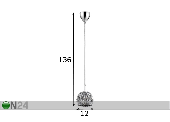Подвесной светильник Aurelia размеры