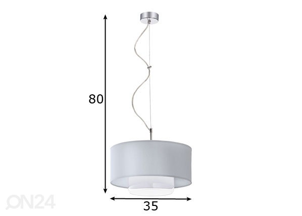 Подвесной светильник Aveo 2 Silver размеры