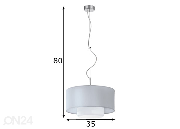 Подвесной светильник Aveo Silver размеры