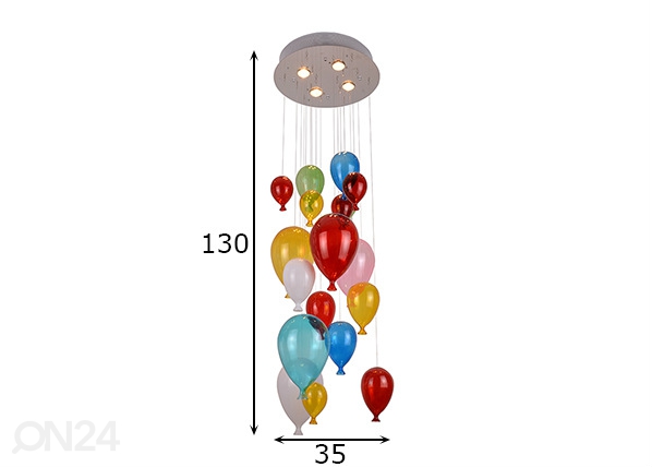 Подвесной светильник Balloon размеры