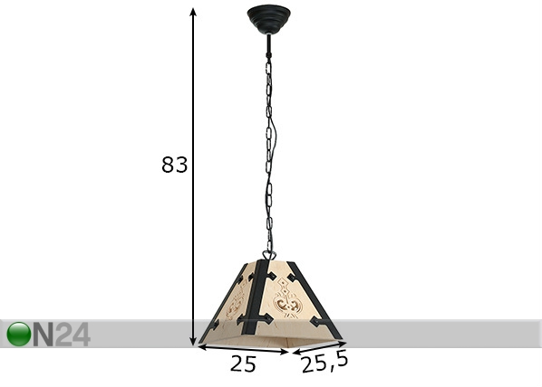 Подвесной светильник Bara размеры