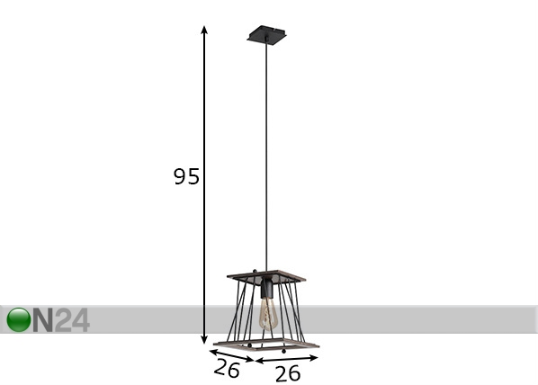 Подвесной светильник Bari размеры