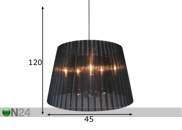 Подвесной светильник Blois Black Ø45 см размеры
