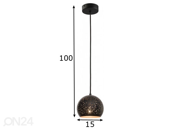Подвесной светильник Brillo Black размеры