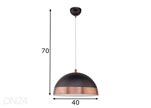 Подвесной светильник Cadil Copper Ø40 cm размеры