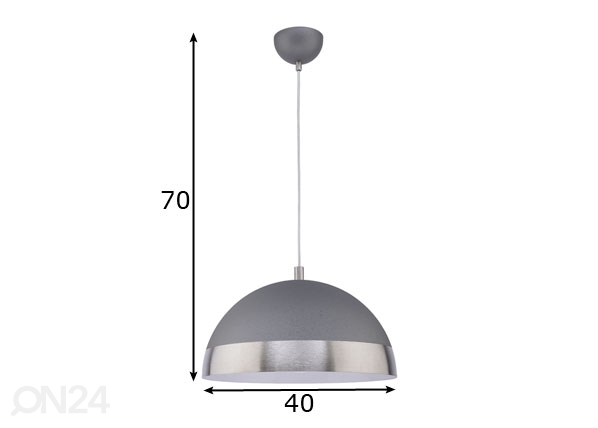 Подвесной светильник Cadil Silver Ø40 cm размеры