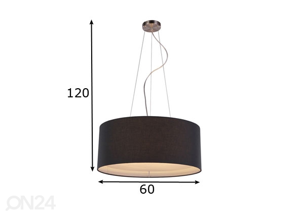 Подвесной светильник Cafe Black Ø60 cm размеры