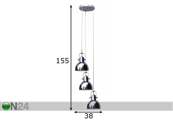 Подвесной светильник Cande-3 размеры