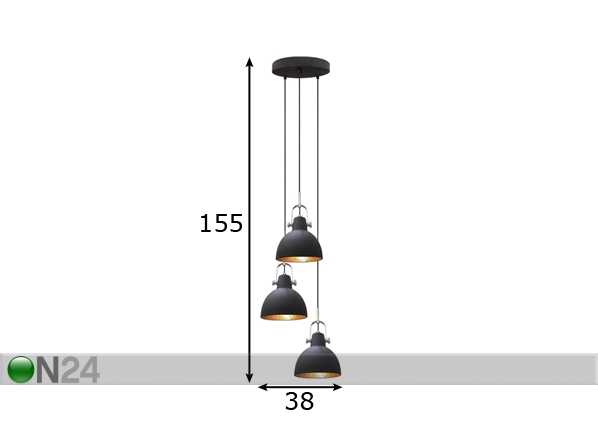 Подвесной светильник Cande-3 размеры