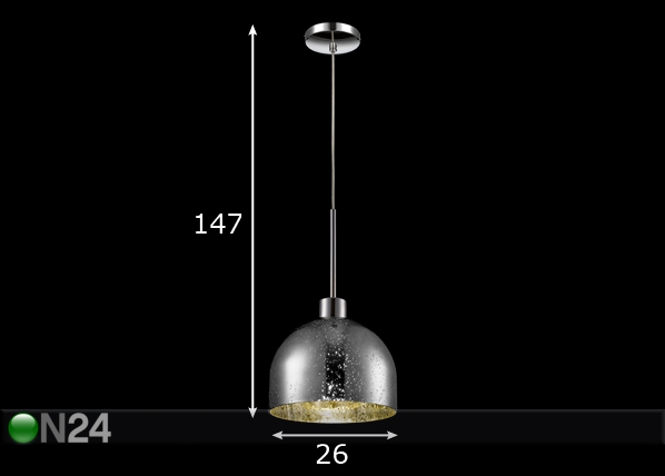 Подвесной светильник Carino Ø26 см размеры