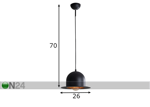 Подвесной светильник Charlie размеры