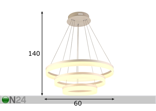Подвесной светильник Circle 3 размеры