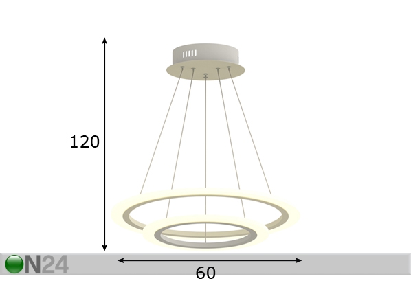 Подвесной светильник Circle Flat размеры