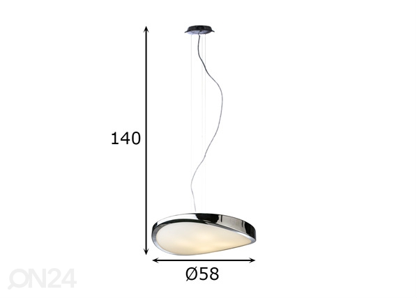 Подвесной светильник Circulo Ø58 cm размеры