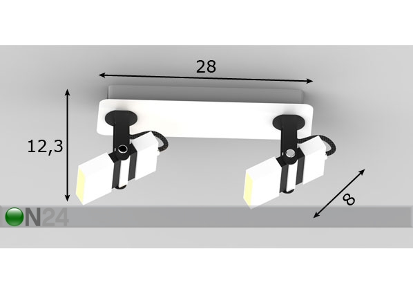 Подвесной светильник Costa-2 LED размеры