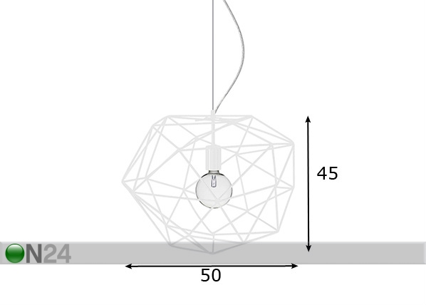 Подвесной светильник Diamond размеры