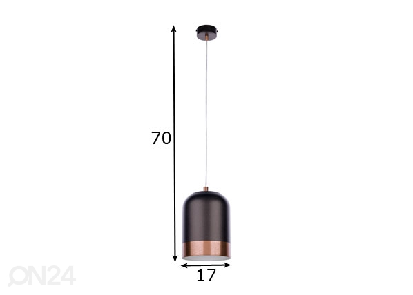 Подвесной светильник Dixon Copper размеры